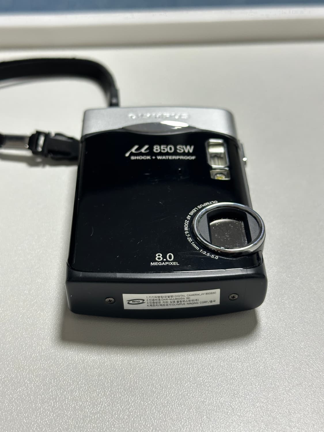 올림푸스 뮤 850sw 블랙 판매합니다! 상품이미지2