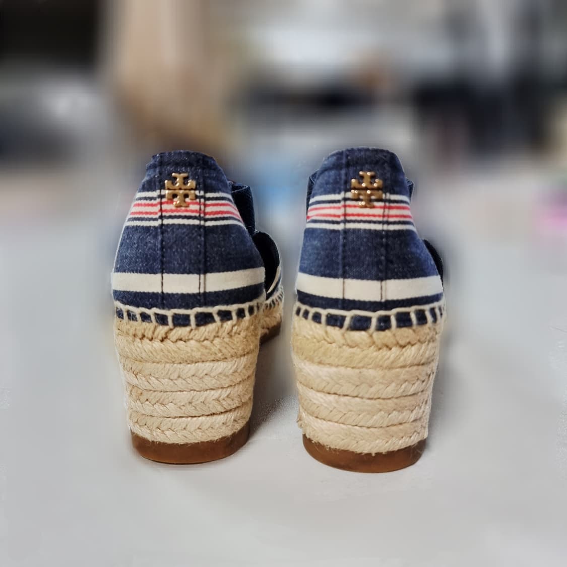 토리버치 에스파드류 웨지힐 샌들 슈즈 구두 (230/표기6M) 상태양호 상품이미지3