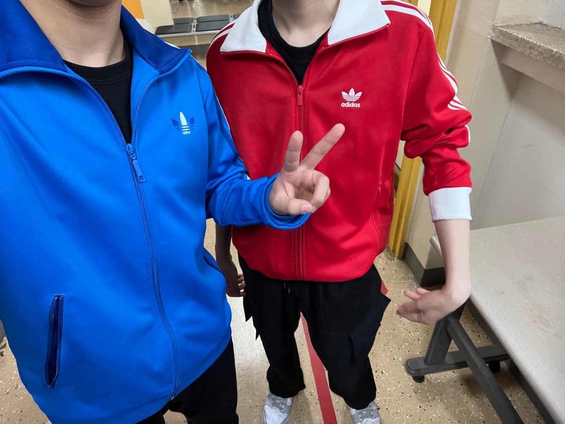 아이다스 빨강 와플 져지 상품이미지1