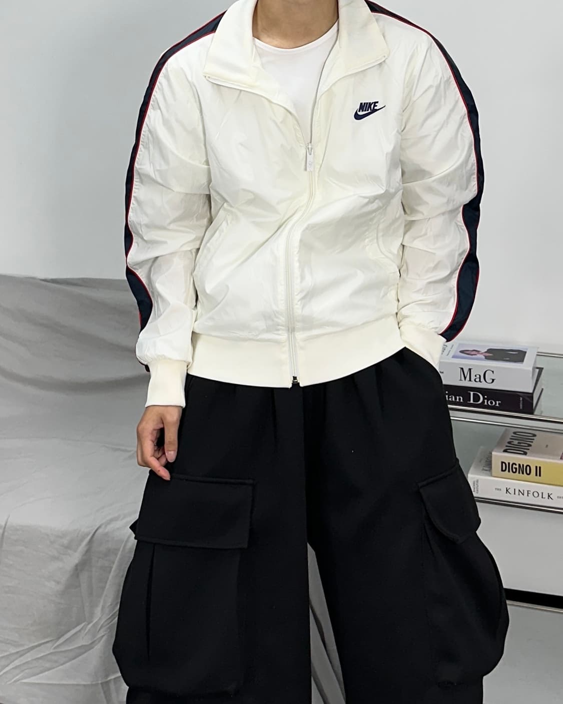 나이키 00s 화이트 바람막이 M 상품이미지3