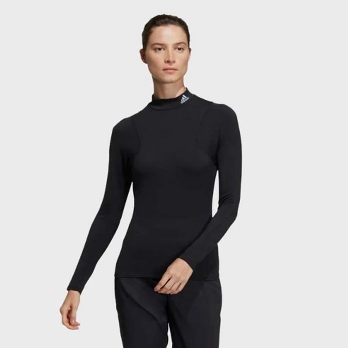 XS) 아디다스 베이스 레이어 긴팔 티셔츠 블랙 상품이미지6