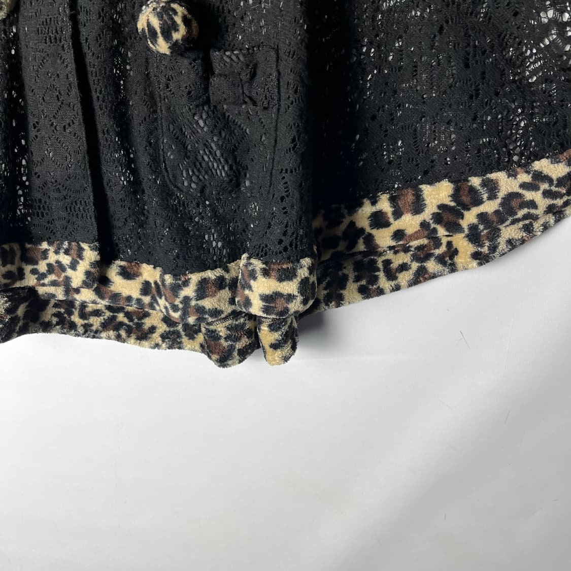 [AIRLY momo] 갸루 레오파드 펀치 케이프 상품이미지4