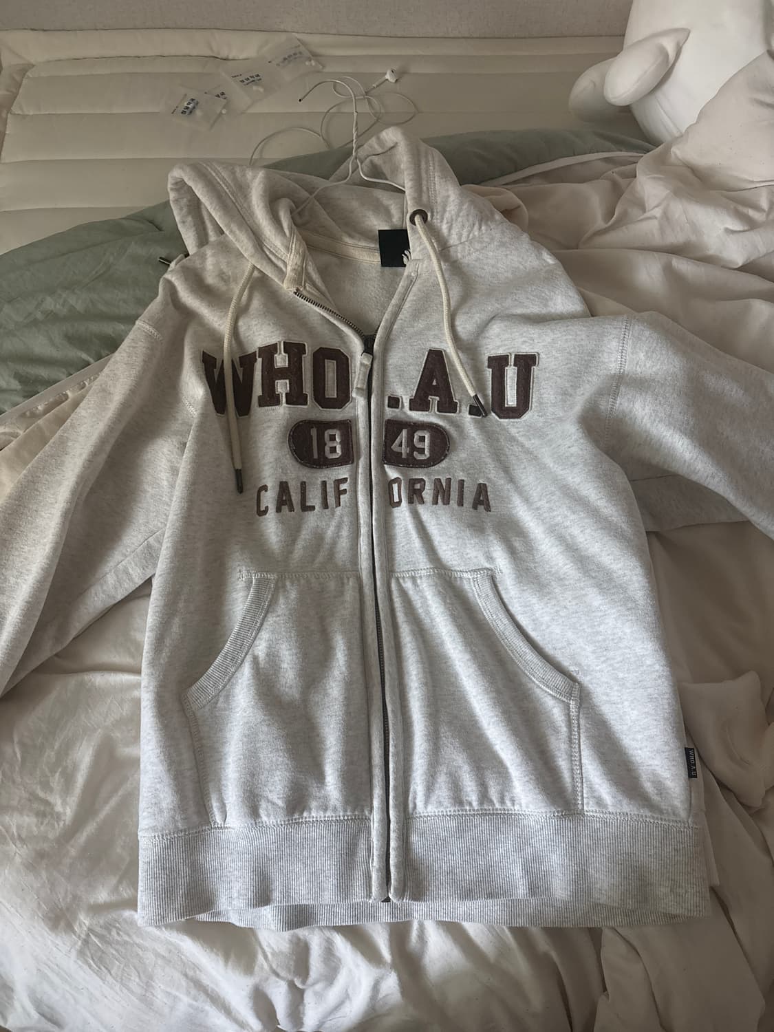 후아유 기모 후드집업 상품이미지1