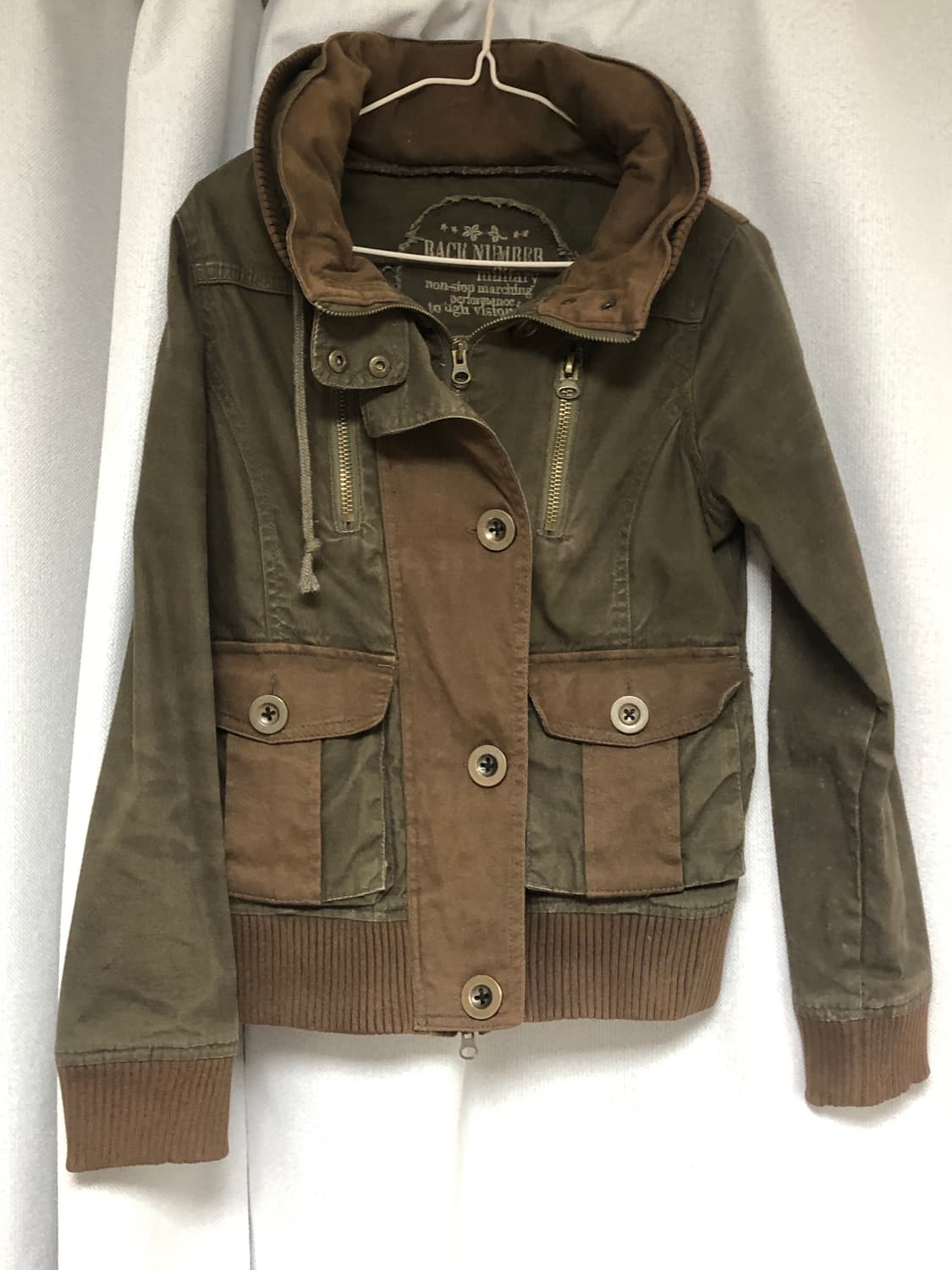 Backnumber 백넘버 빈티지 투웨이 브라운 자켓 상품이미지1