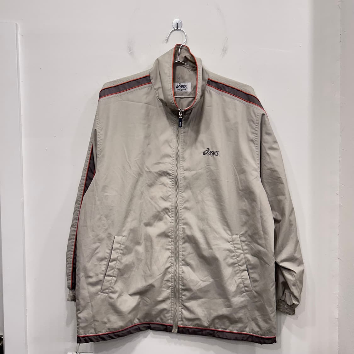 아식스 올드스쿨 핑라인 배색 오버핏 하이넥 바람막이 상품이미지2