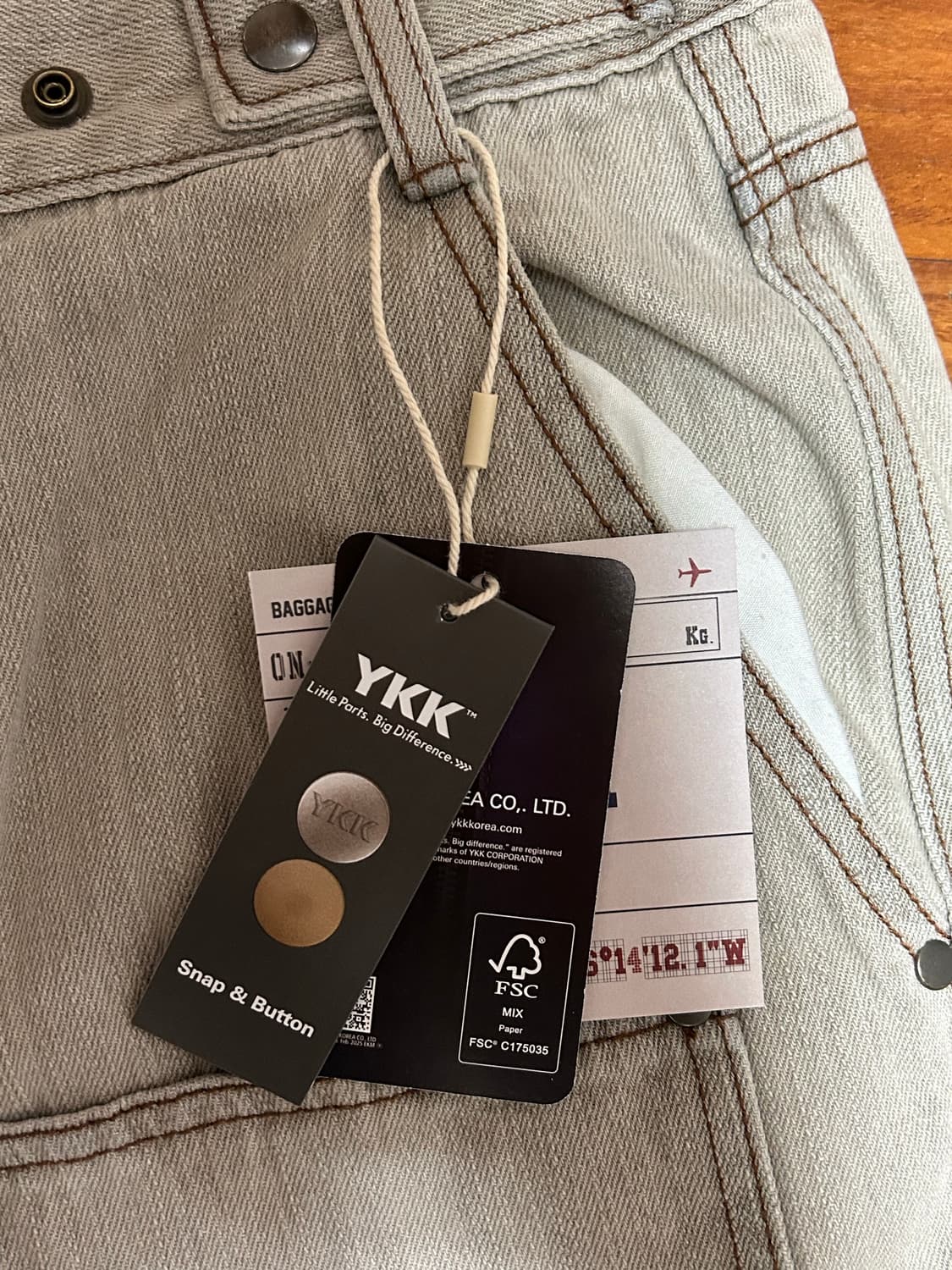 카락터 더블니 팬츠 01 새상품 택달려있음 상품이미지3