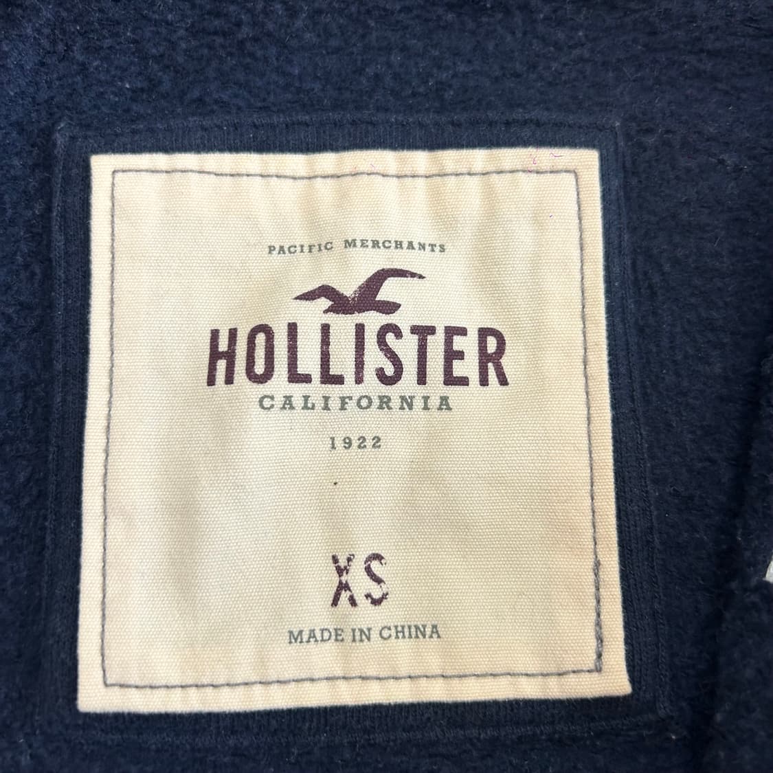 Hollister 홀리스터 스펠아웃로고 네이비 후드집업 상품이미지5