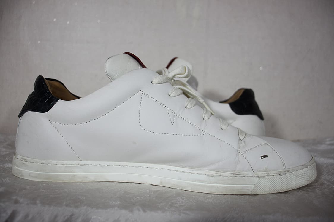 Fendi 팬디 가죽 화이트 스니커즈 10 상품이미지4