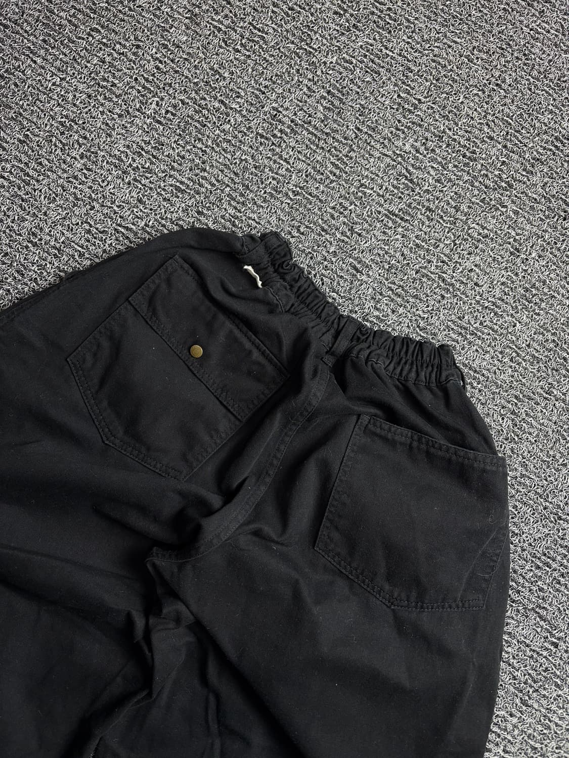 유니폼브릿지 아메카지 와이드 벌룬 퍼티그 팬츠 블랙 2262 상품이미지5