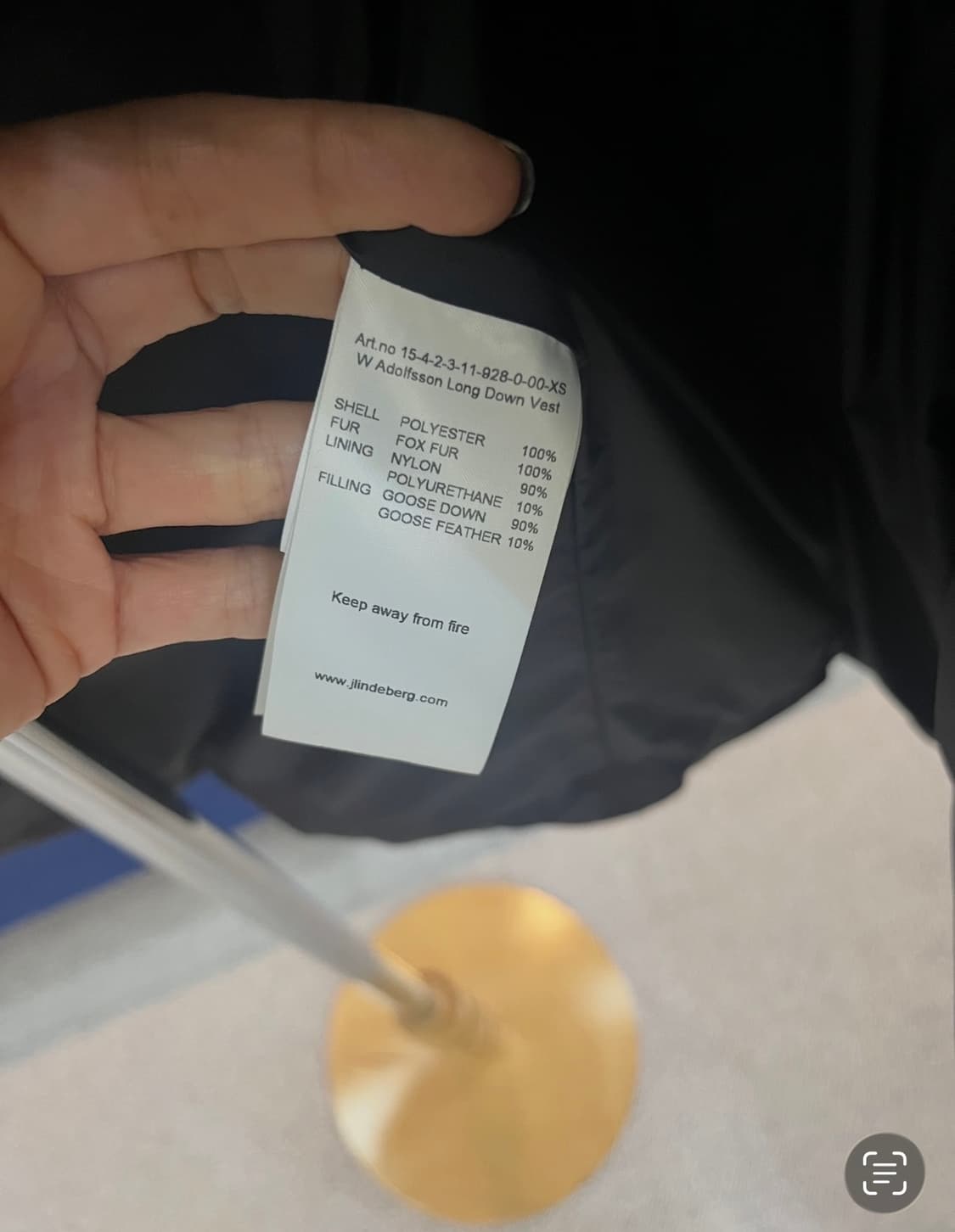 제이린드버그 J.LINDEBERG 롱 패딩 조끼 XS 상품이미지8