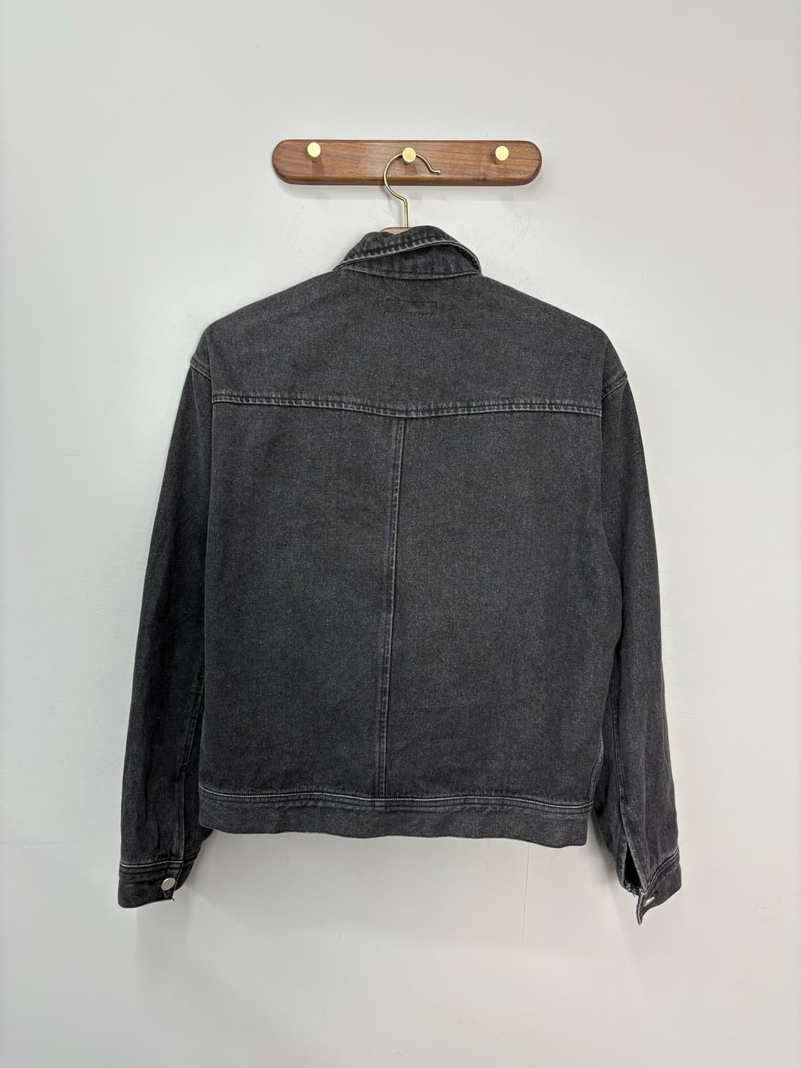 바스틱 데님 블루종 블랙 자켓 A3499 상품이미지5