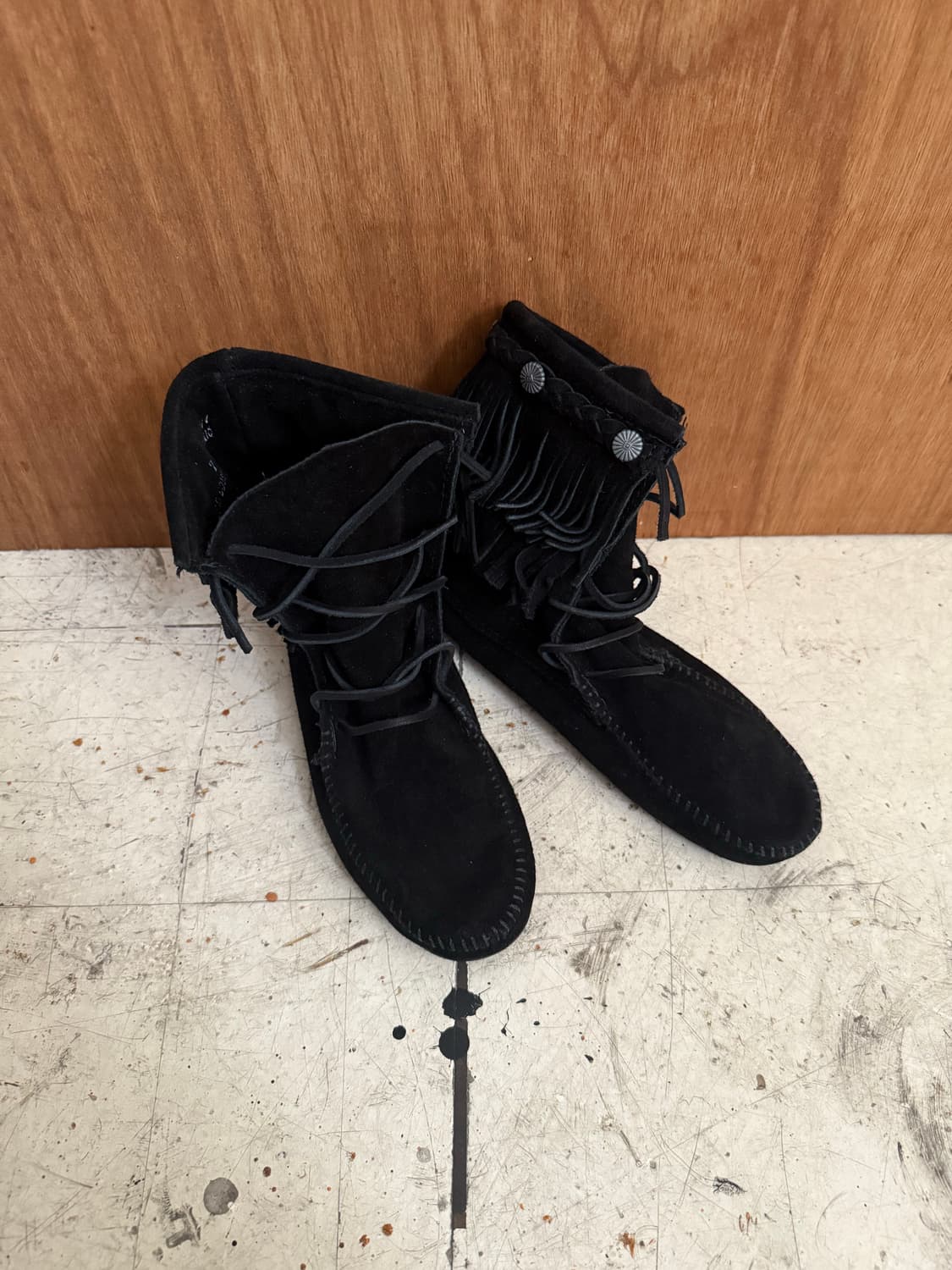 MINNETONKA  fringe suede boots 상품이미지2