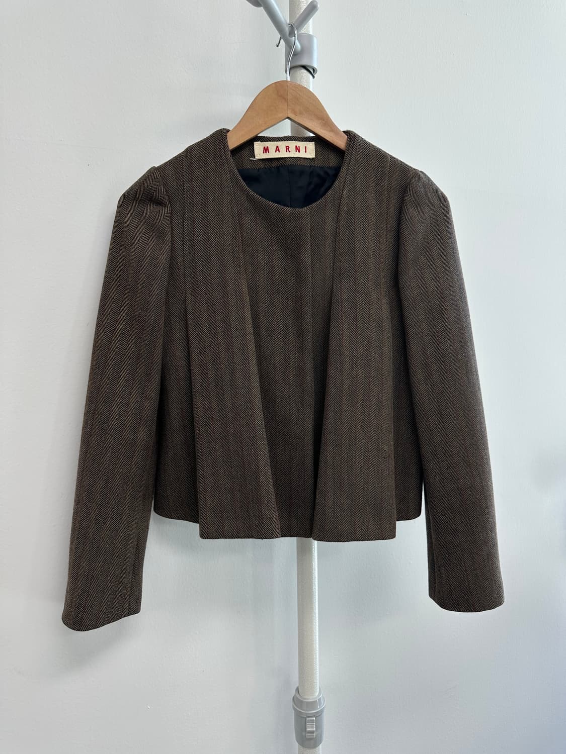 마르니 헤링본 라운드카라 디자인 자켓 상품이미지1