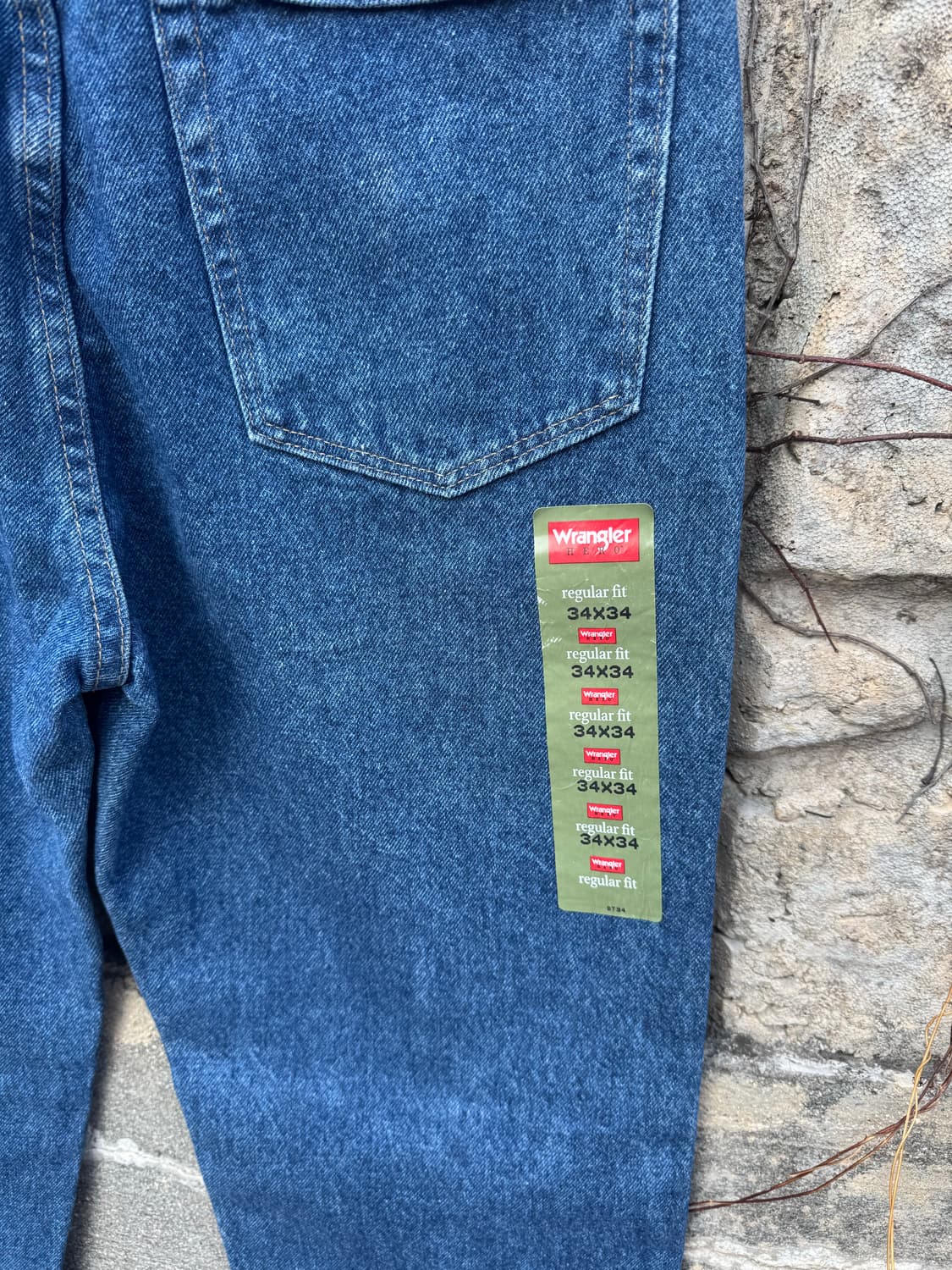 90s 랭글러 빈티지 96501ds 테이퍼드핏 데님 팬츠 34 상품이미지7