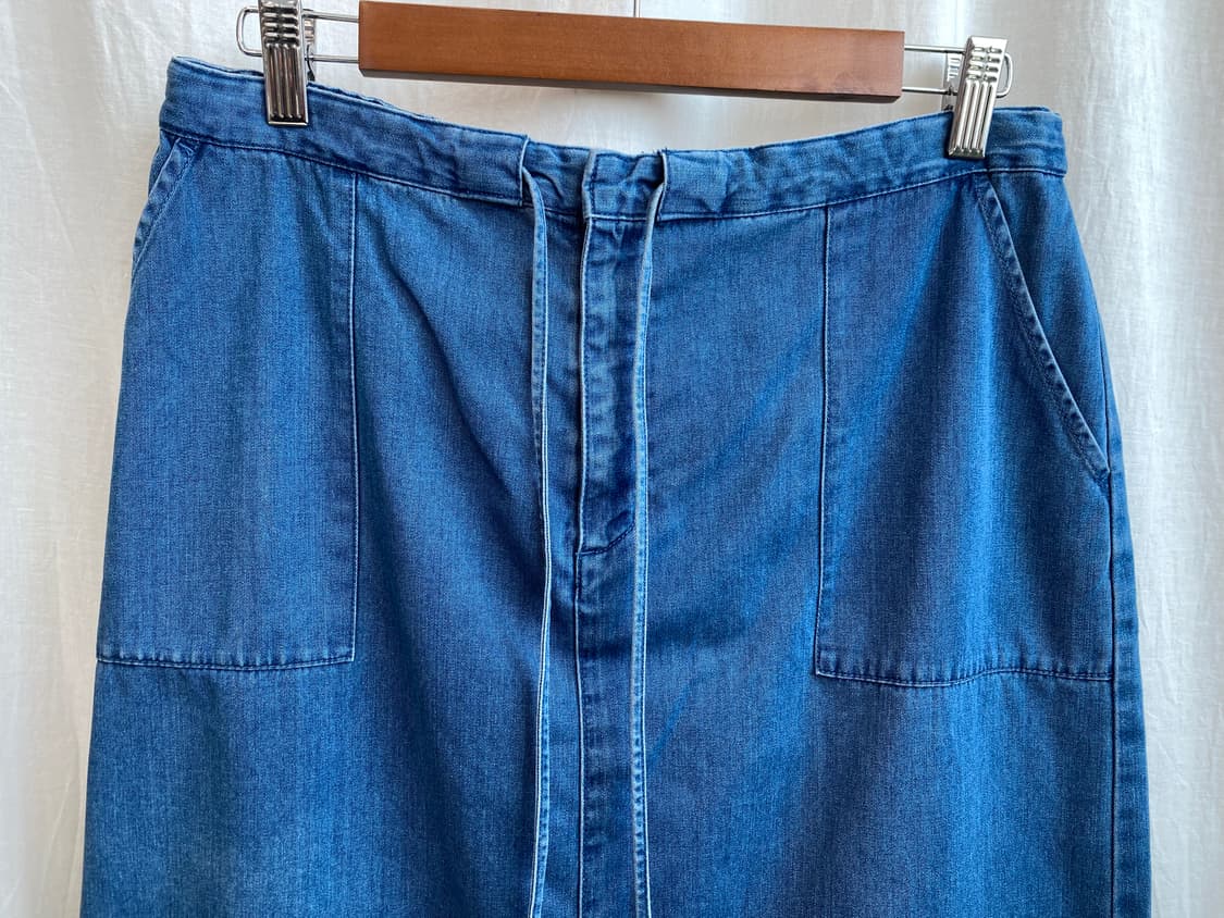 데님 밴딩 스커트(L) 상품이미지3