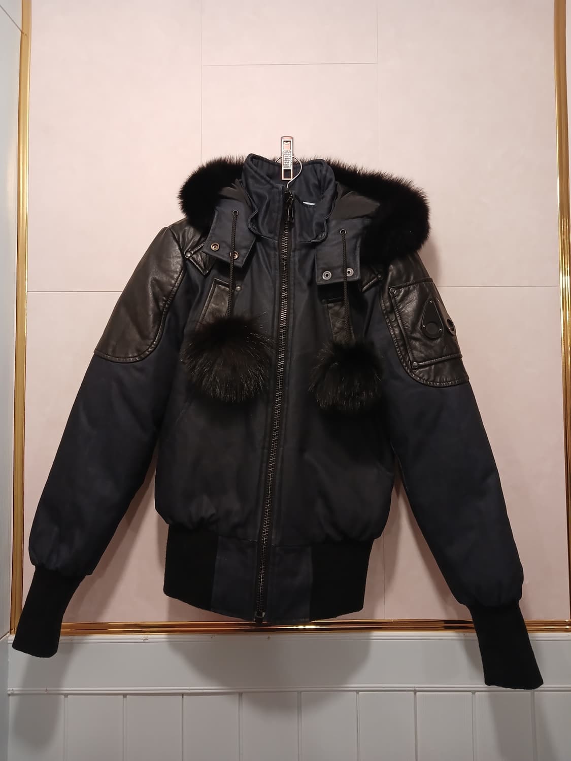 무스너클 정품 여성 레이디 데님 봄버 XS 사이즈 상품이미지1