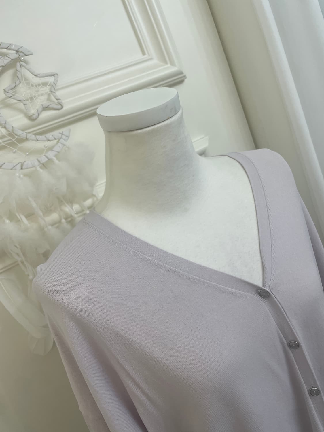 blue gray silver button basic cardigan 상품이미지7