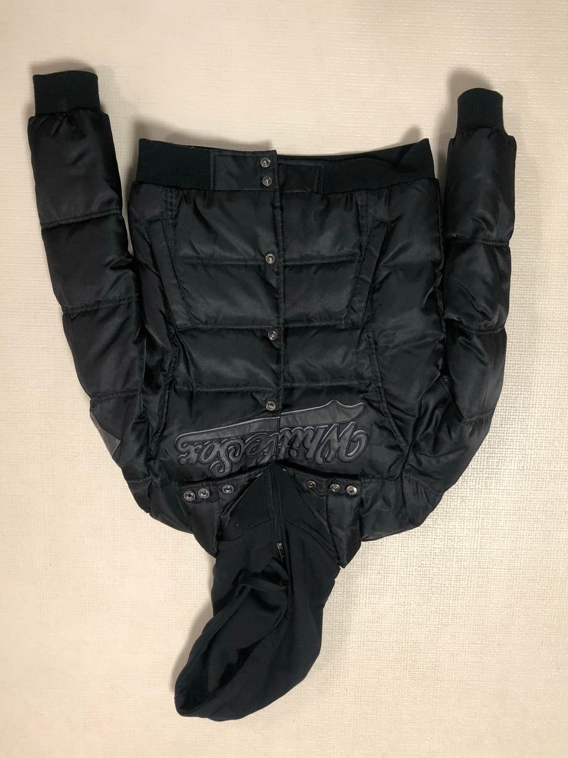 빈티지 mlb 블랙 펑크 후드 점퍼 상품이미지7