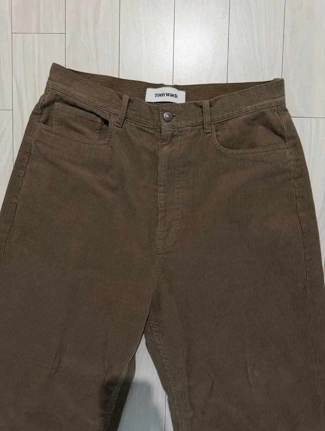 26SS 토니웩 워시드 코듀로이 와이드 레그 팬츠 베이지 32 상품이미지2