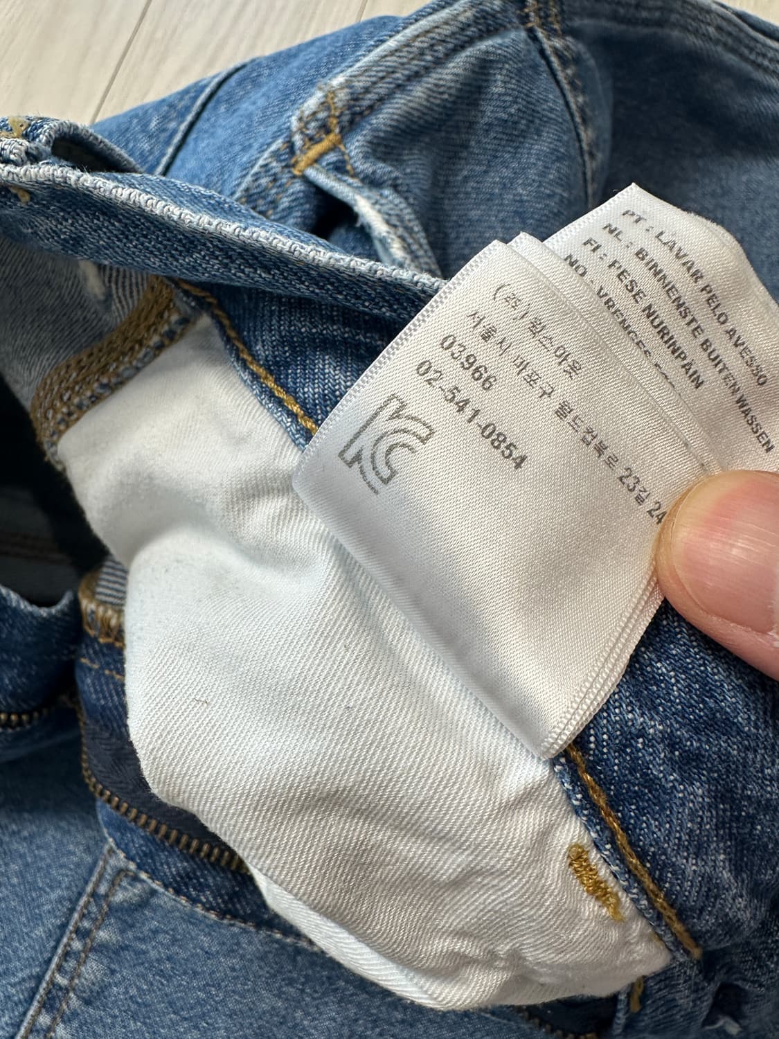 칼하트 더블니 팬츠 W31XL32 미드 블루 상품이미지8