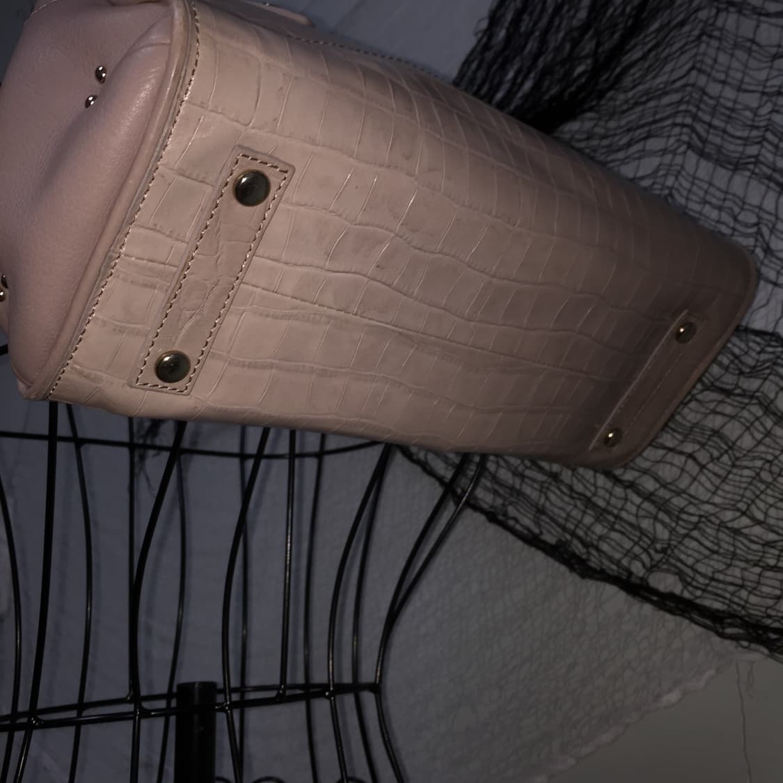 Paul Stuart vtg babypink shoulder bag 💒 상품이미지6