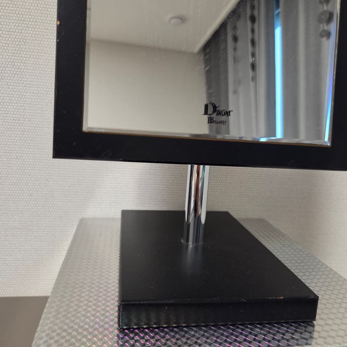 Dior 빈티지 블랙 스퀘어 탁상 거울 상품이미지3