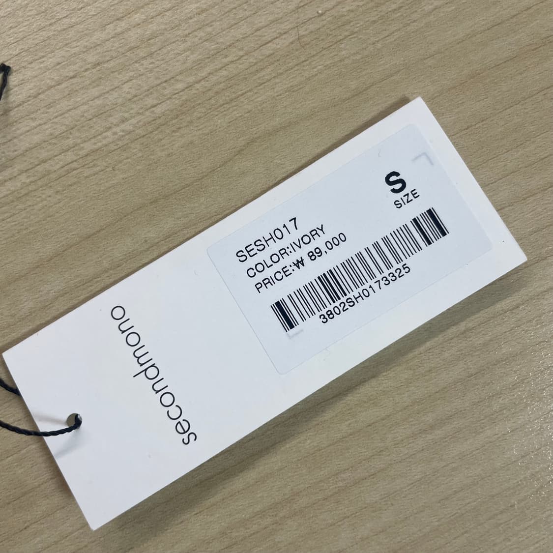 세컨모놀로그 오버핏 체크 후드 셔츠 자켓 아이보리 S 상품이미지2