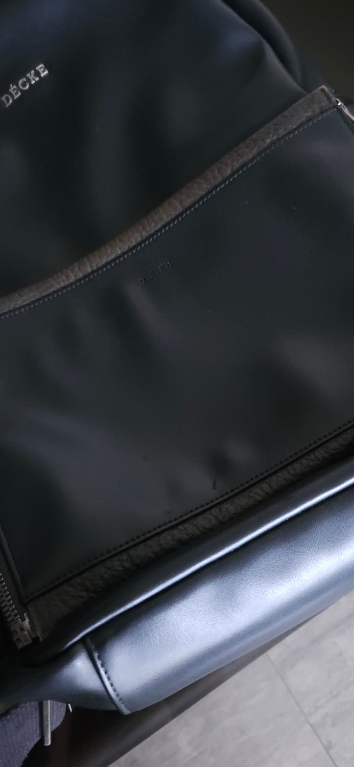DECKE 덱케 블랙 가죽 백팩 상품이미지5