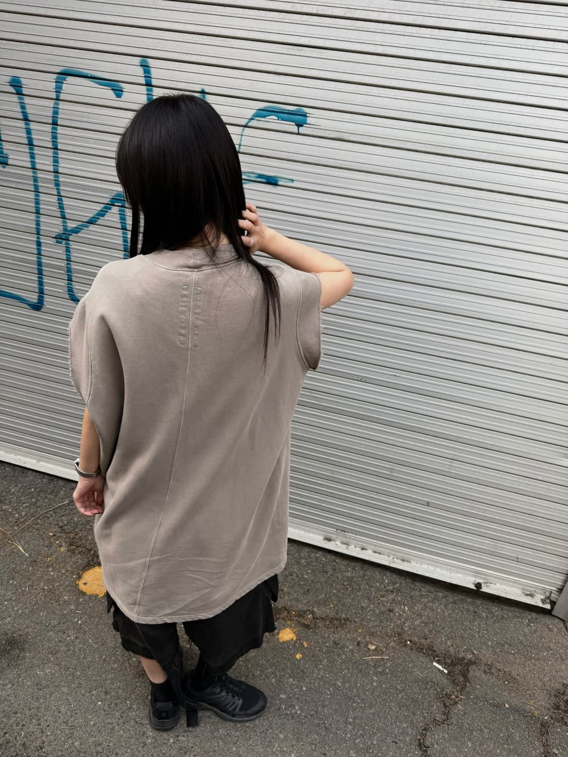 릭오웬스 다크쉐도우 코튼 패치 슬리브리스 상품이미지5