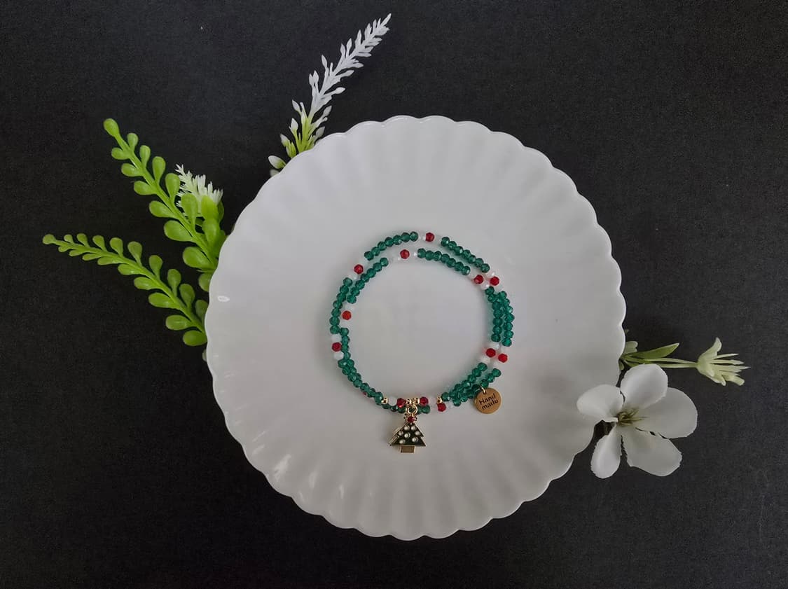 크리스마스 두줄팔찌_트리 상품이미지2