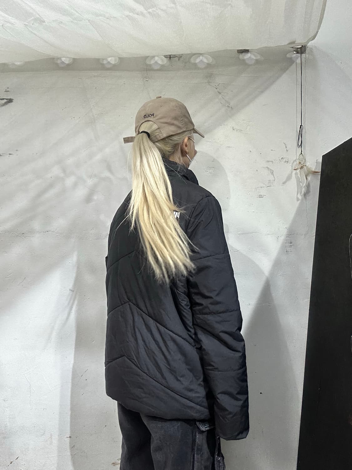 푸마 블랙 오버핏 패딩 점퍼 잠바 XL 상품이미지3