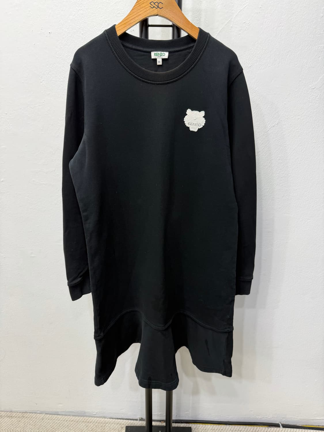정품) KENZO 겐조 여성 블랙 맨투맨 원피스 M  상품이미지1