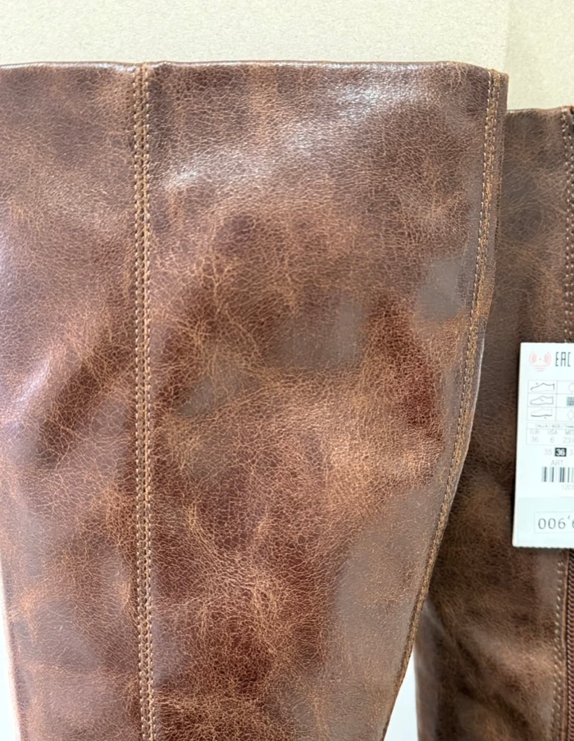 [ 새상품 ] Zara 천연 소가죽 스틸레토 롱부츠   상품이미지7