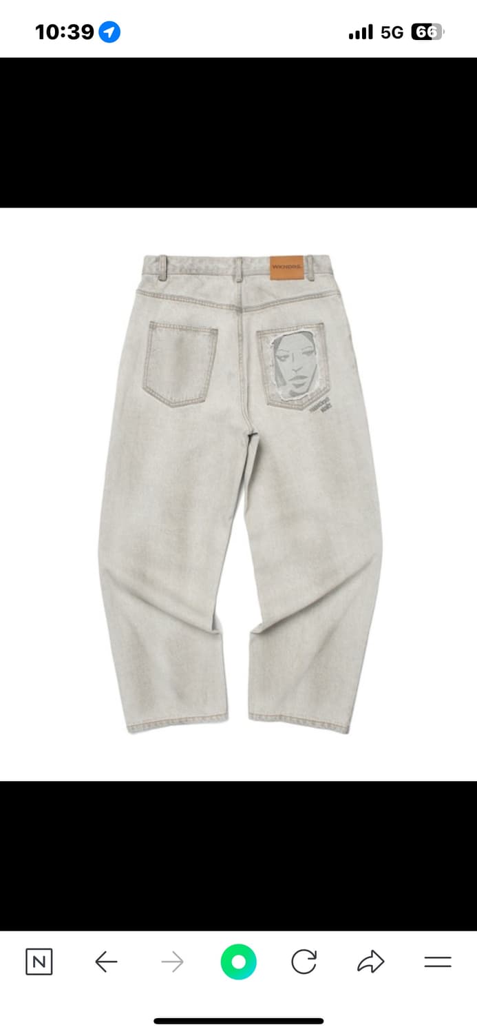 위캔더스 face denim pants 상품이미지1