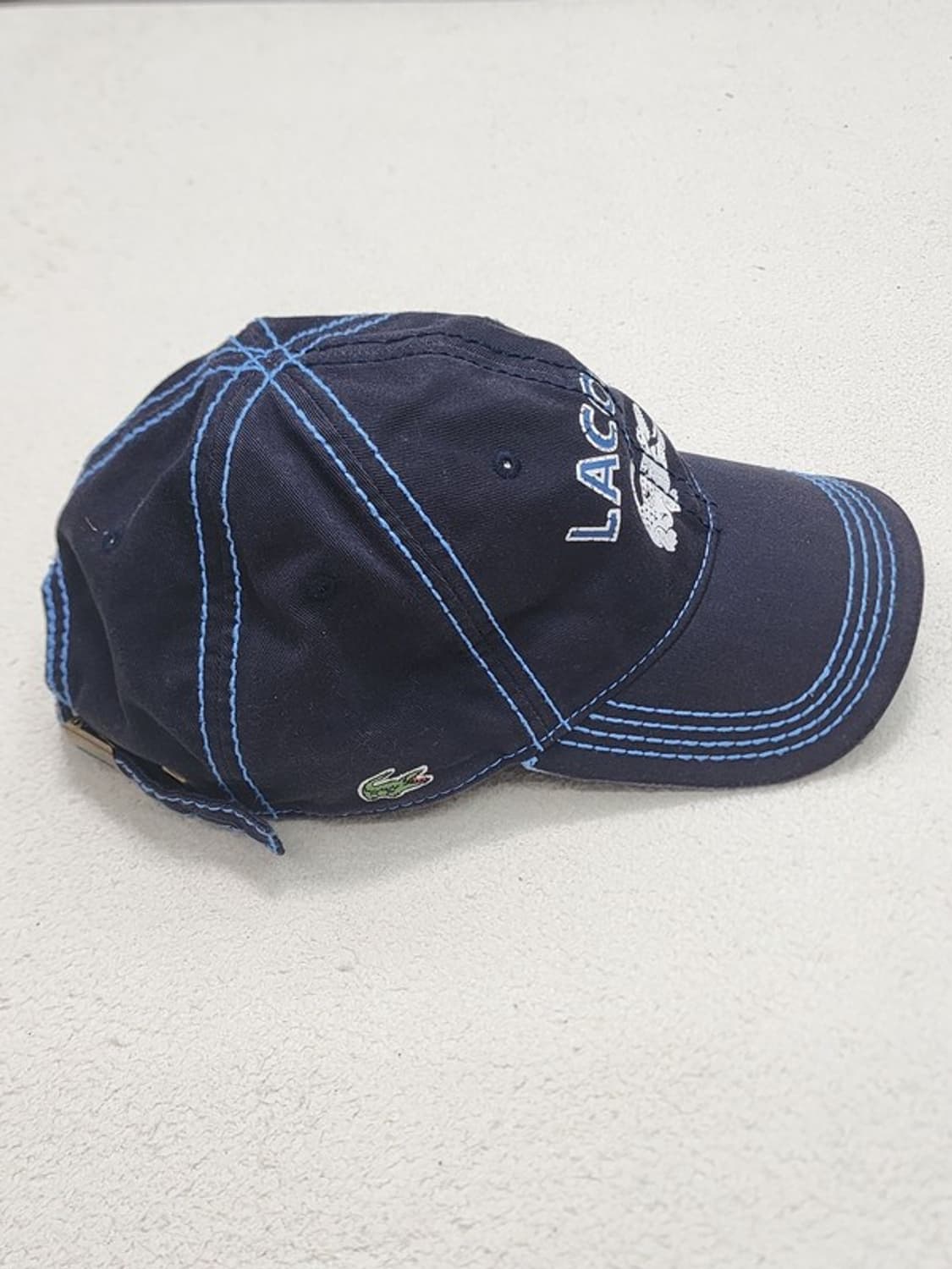 LACOSTE 빅스티치 네이비+블루 볼캡 상품이미지3
