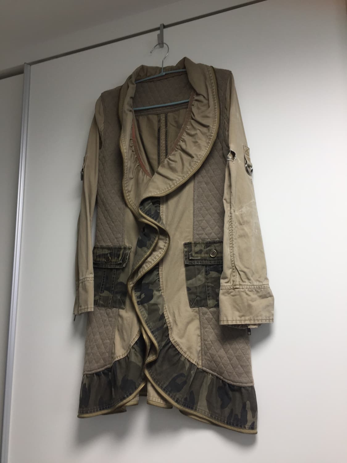 military pattern long jacket 상품이미지4