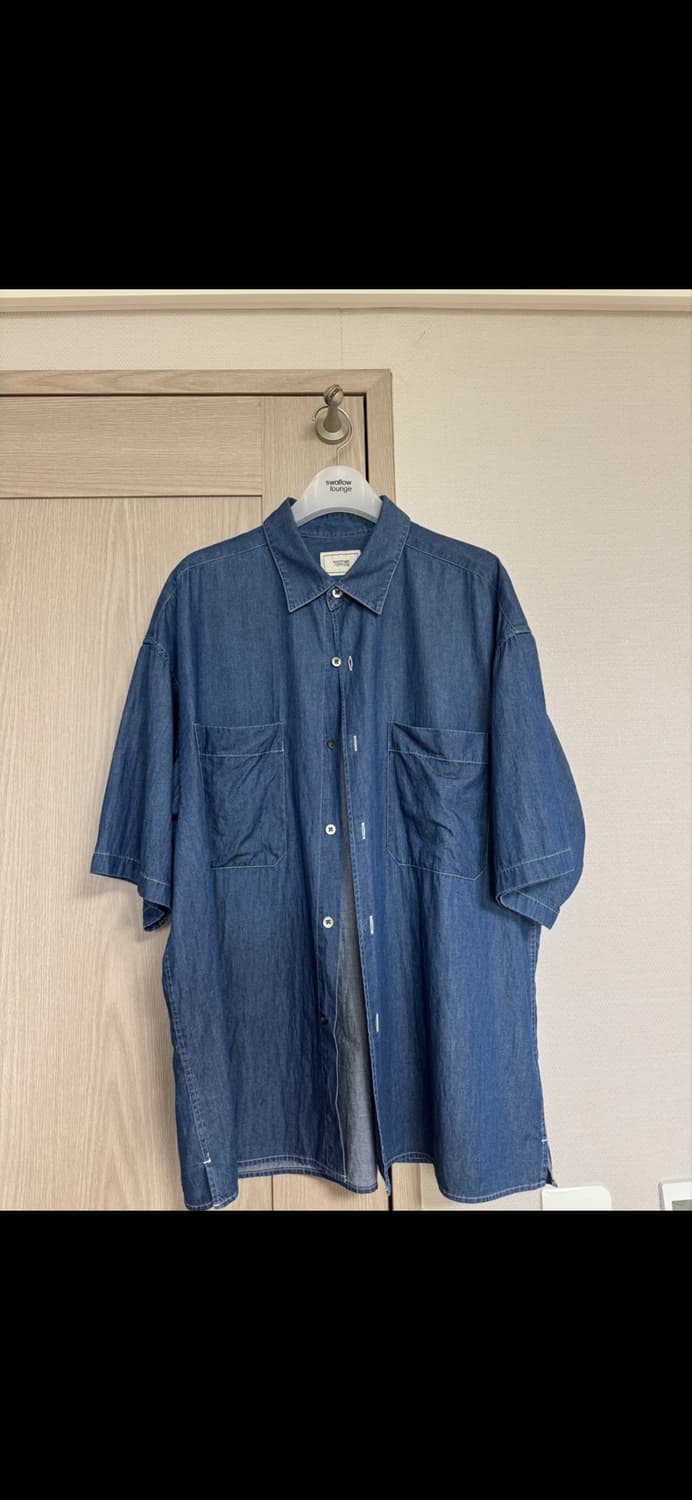 어나더오피스 writer denim 라이터 셔츠 (인디고) 1사이즈 상품이미지2