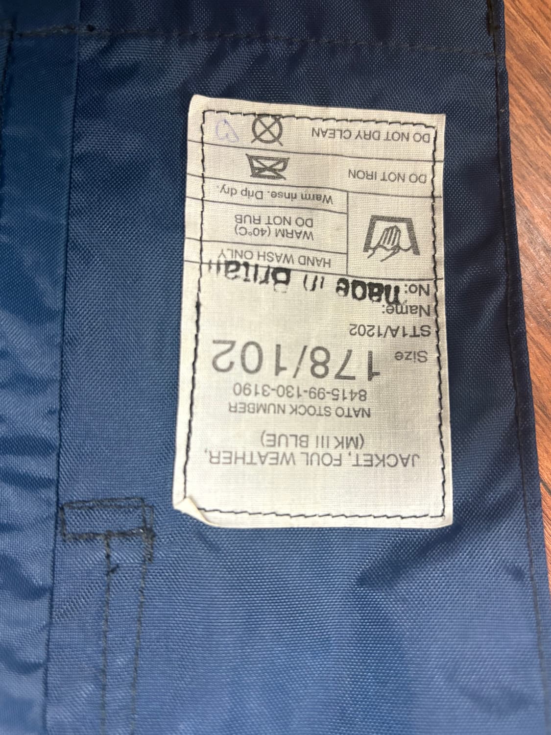 royal navy mk3 foul weather jacket 상품이미지6