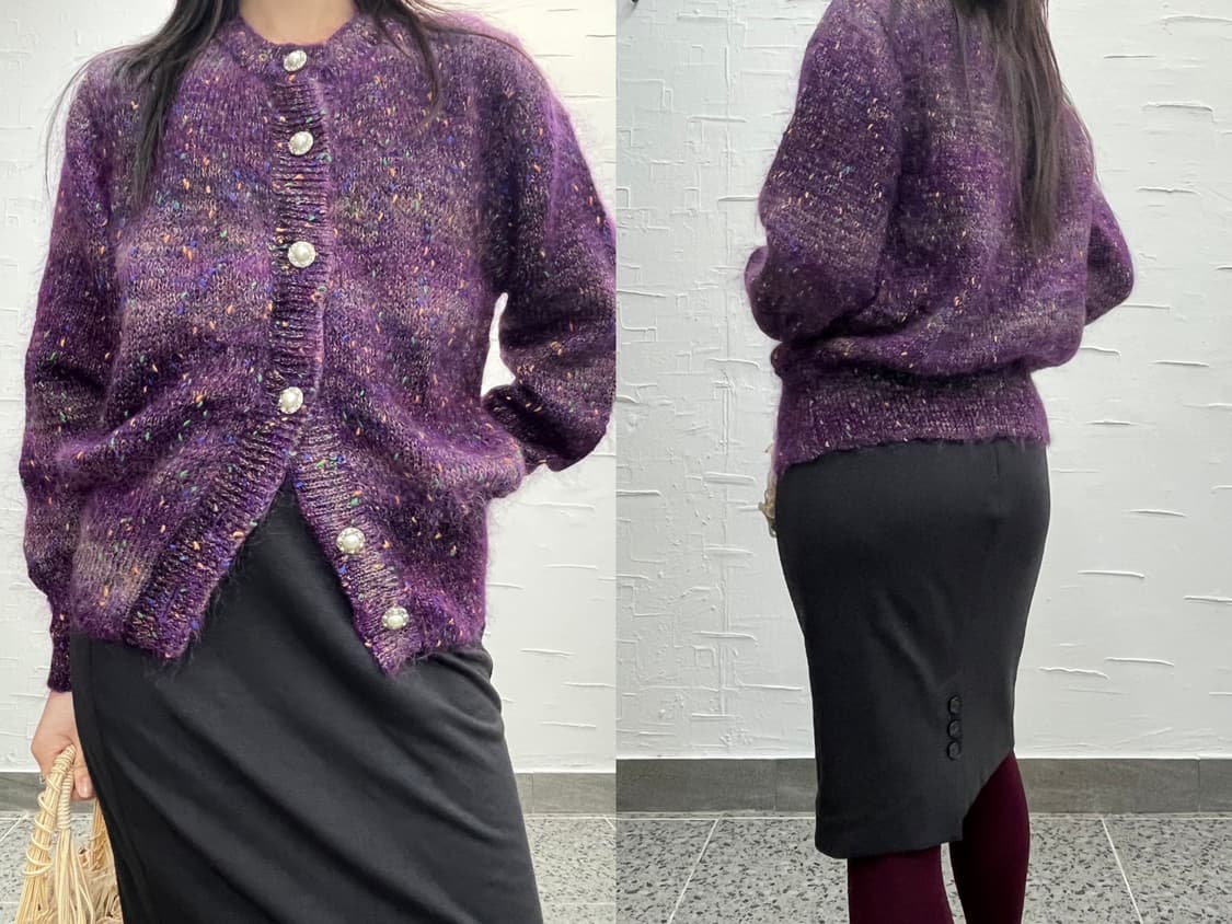 sparkle purple cardigan 상품이미지2