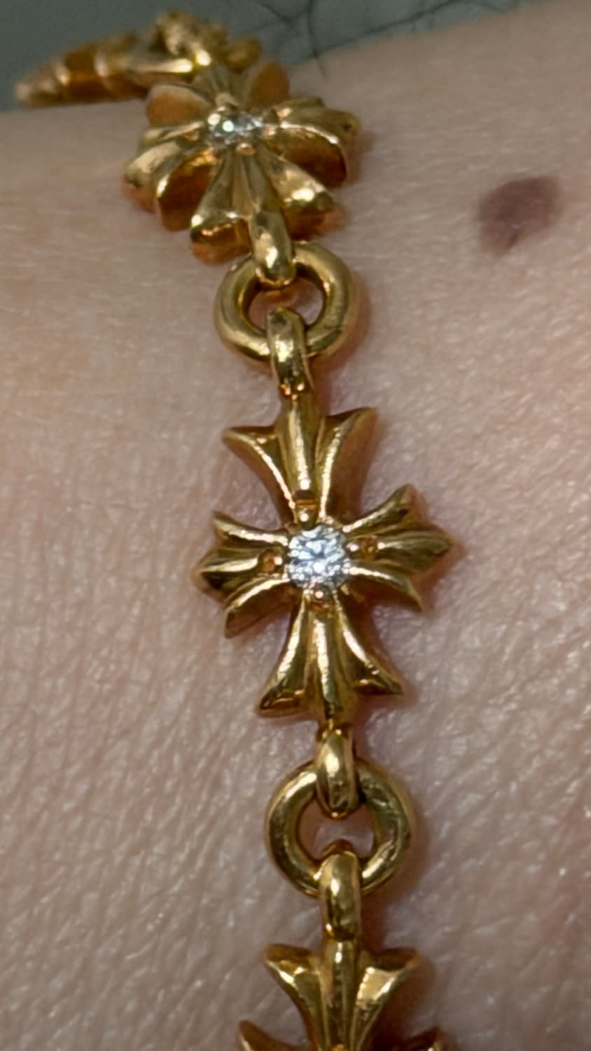 크롬하츠 타이니 22k 풀파베 13링크 팔찌 판매합니다 상품이미지5