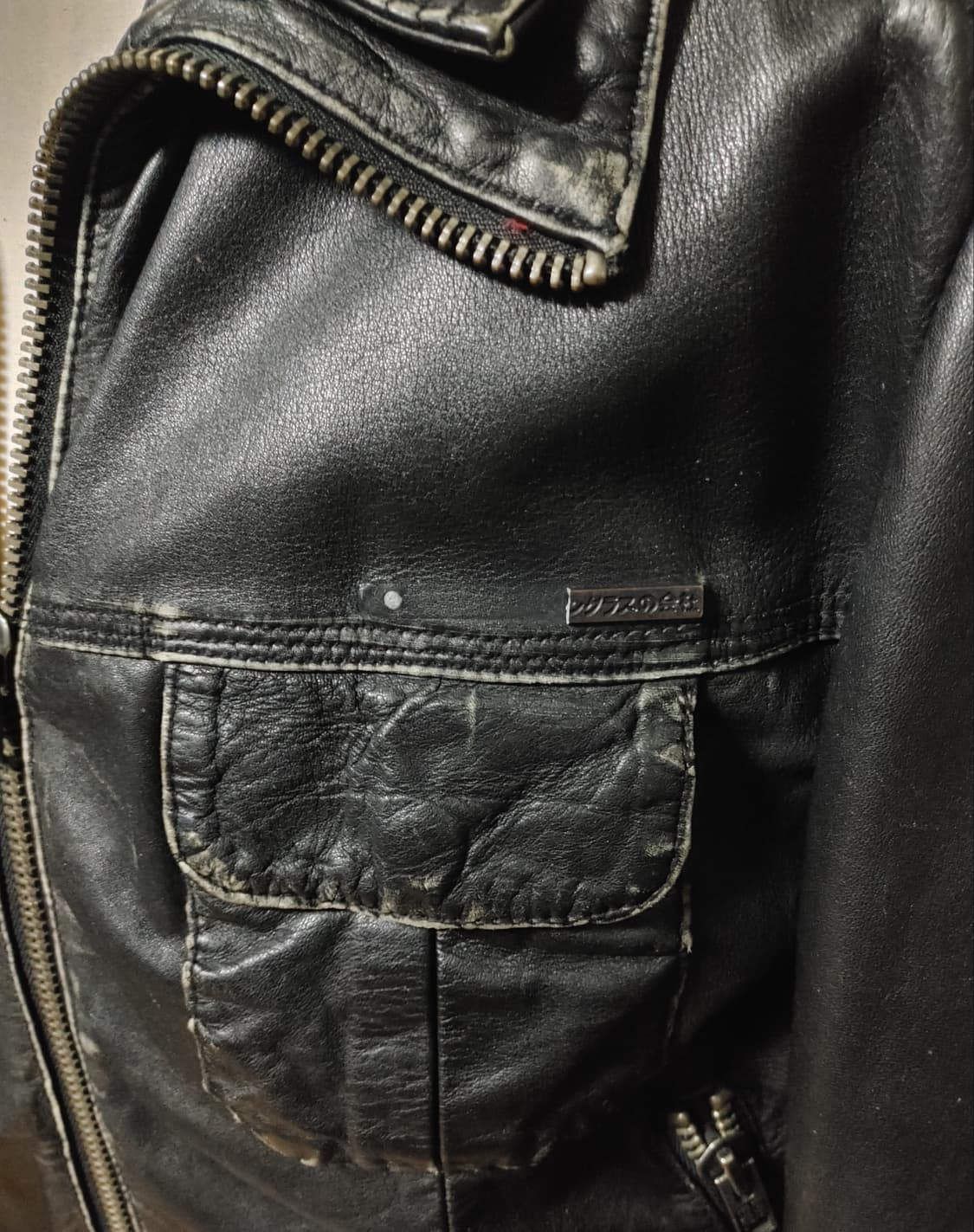 (100% 가죽) 슈퍼드라이 베컴 가죽 자켓 M (95~100) 상품이미지6