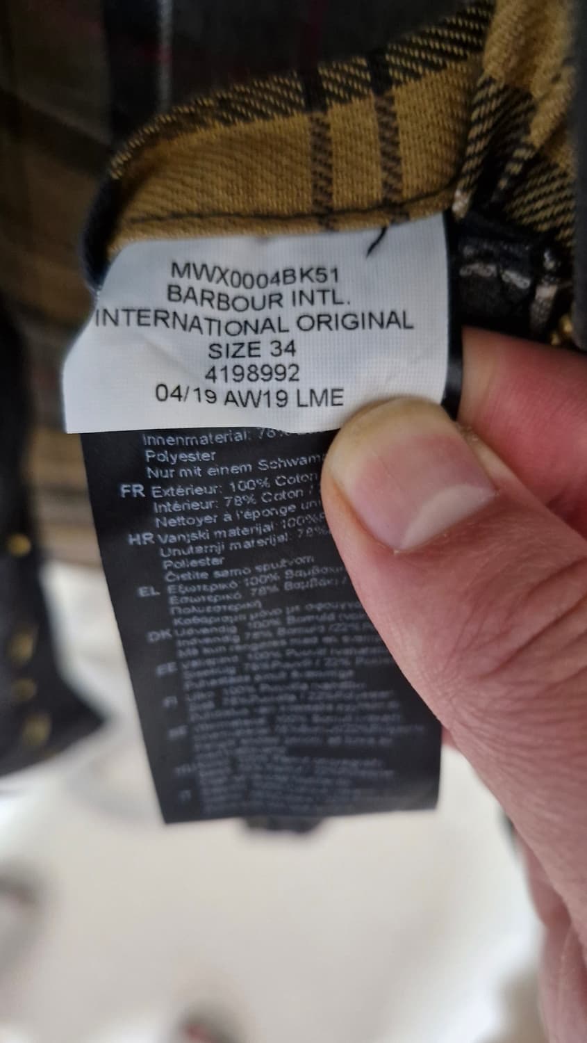 바버 인터네셔널 블랙 자켓 34 상품이미지5