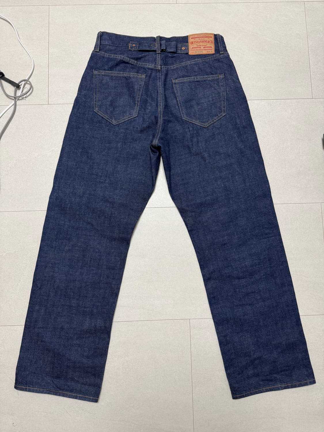 아웃스탠딩 30S 신치백 셀비지 데님 s 상품이미지3