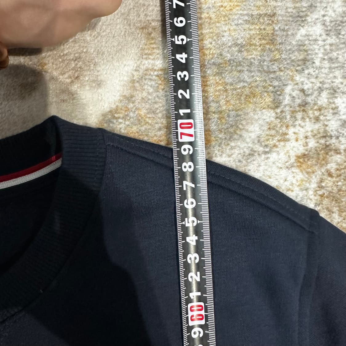 US POLO ASSN 화이트 포니3 네이비 맨투맨 새상품 상품이미지3