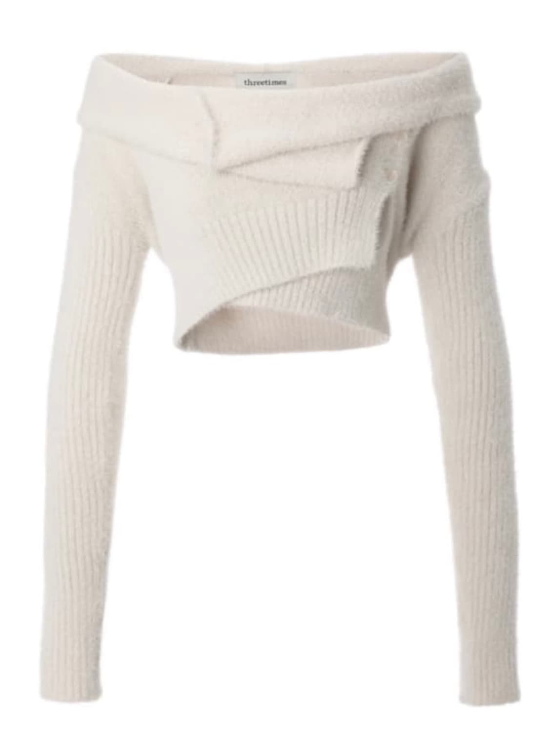 쓰리타임즈 헤어리랩가디건 상품이미지1