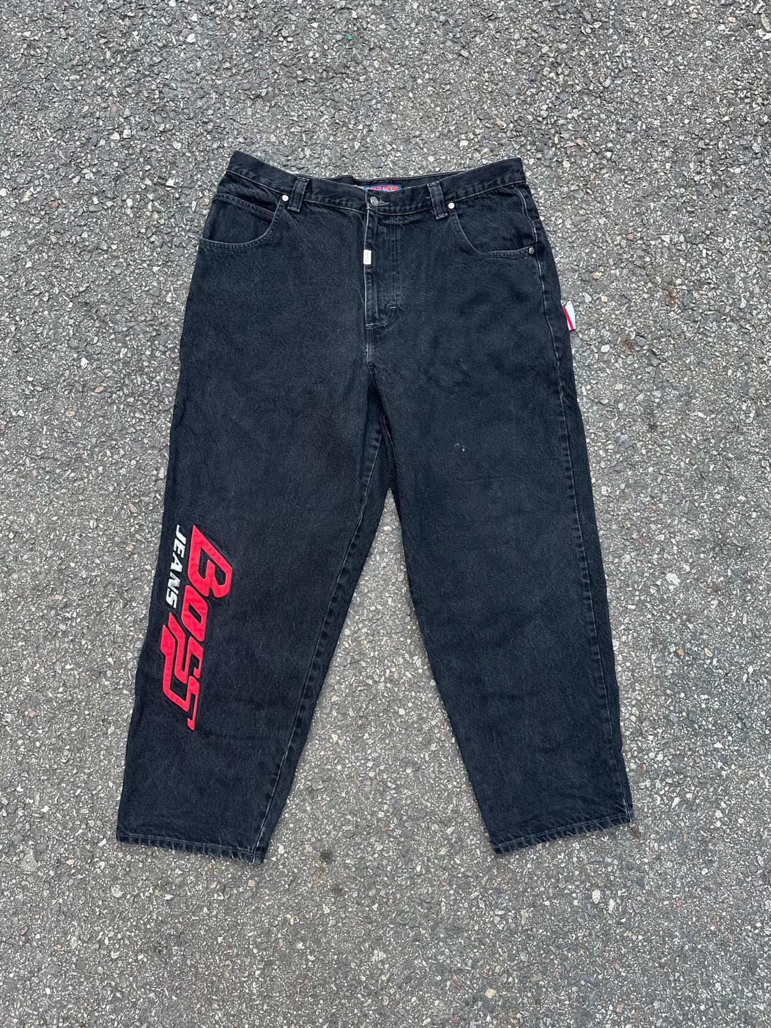 빈티지 90s Boss by I.G. Design 블랙 데님 팬츠 상품이미지1