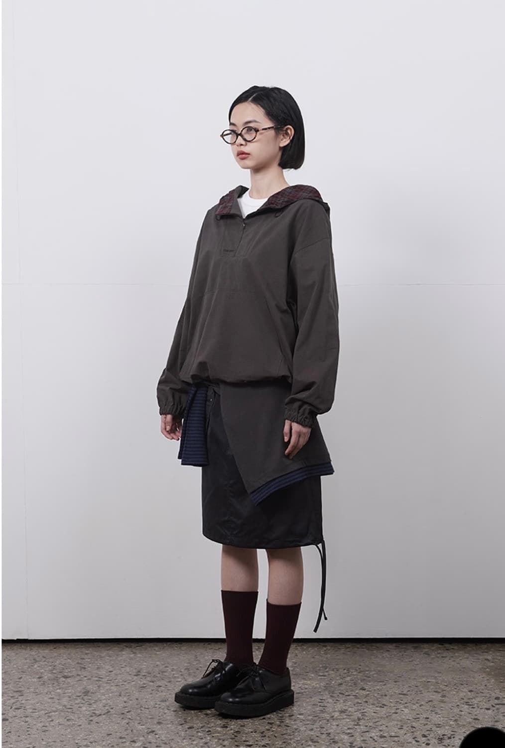 오헤시오 후드 아노락 (브라운) 상품이미지2