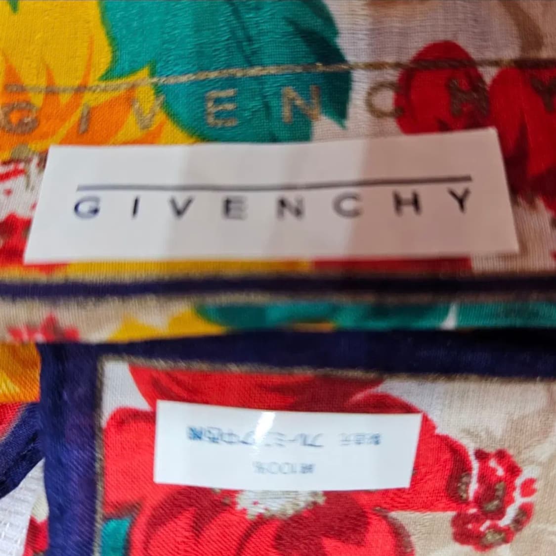 지방시 플라워 패턴 쁘띠손수건 상품이미지4