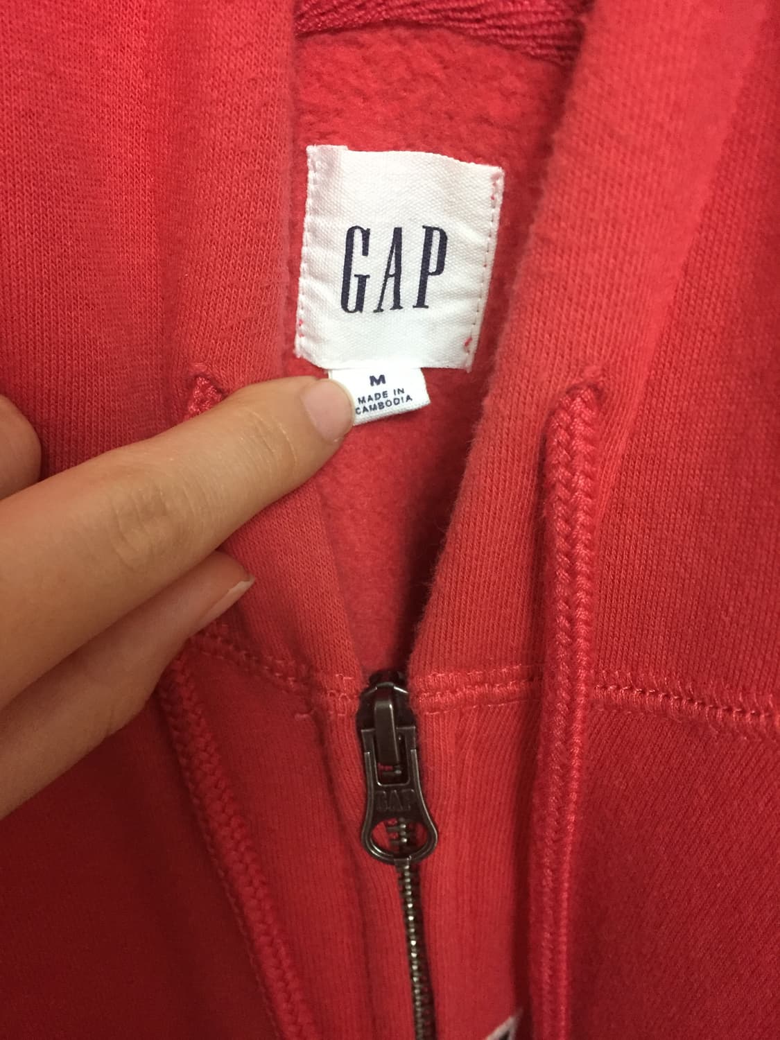 gap 갭 후드집업 레드 상품이미지2