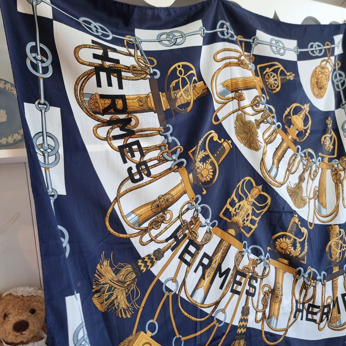 에르메스 스카프 네이비 상품이미지4